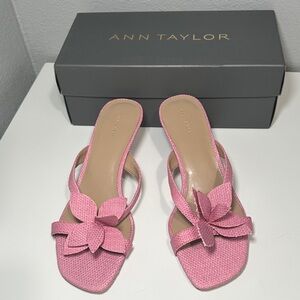 Ann Taylor Pink Floral Sandals
